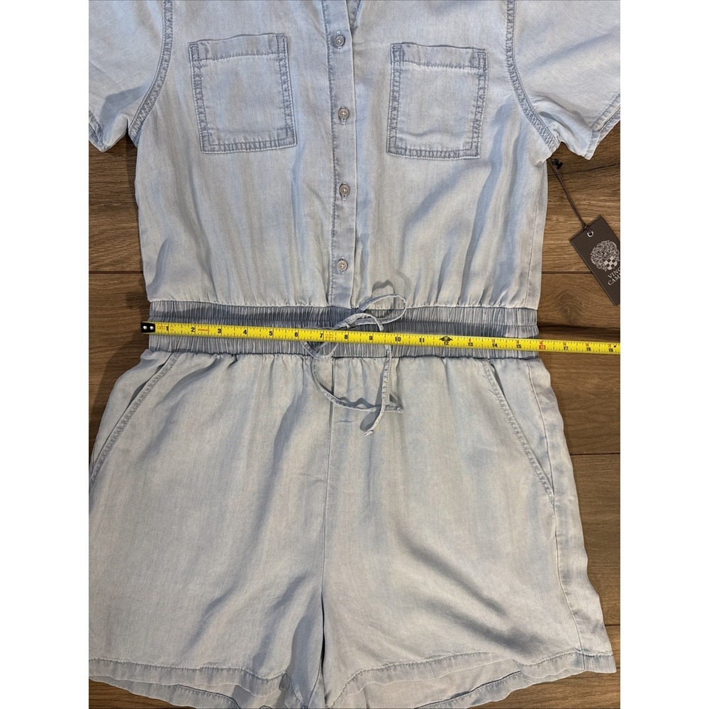 New with Tags Vince Camuto Blue Lightweight‎ Lyocell Romper Women's Size Medium - Picture 6 of 13